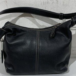 Coach Black Leather Legacy Hobo HandBag Adjustable Shoulder Bag